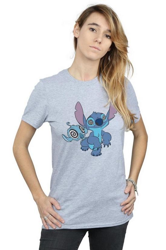 Disney Lilo And Stitch Hypnotized Cotton Boyfriend T-Shirt 1