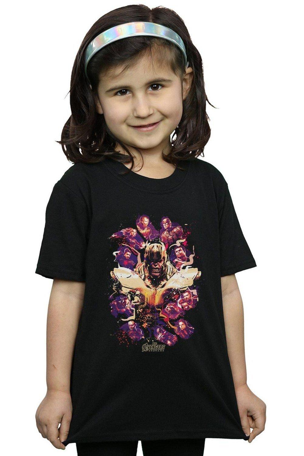 Avengers Endgame Movie Splatter Cotton T-Shirt