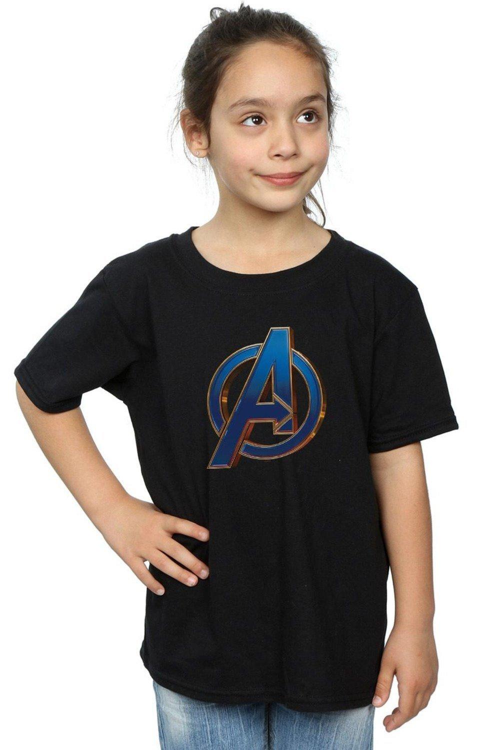 Avengers Endgame Heroic Logo Cotton T-Shirt