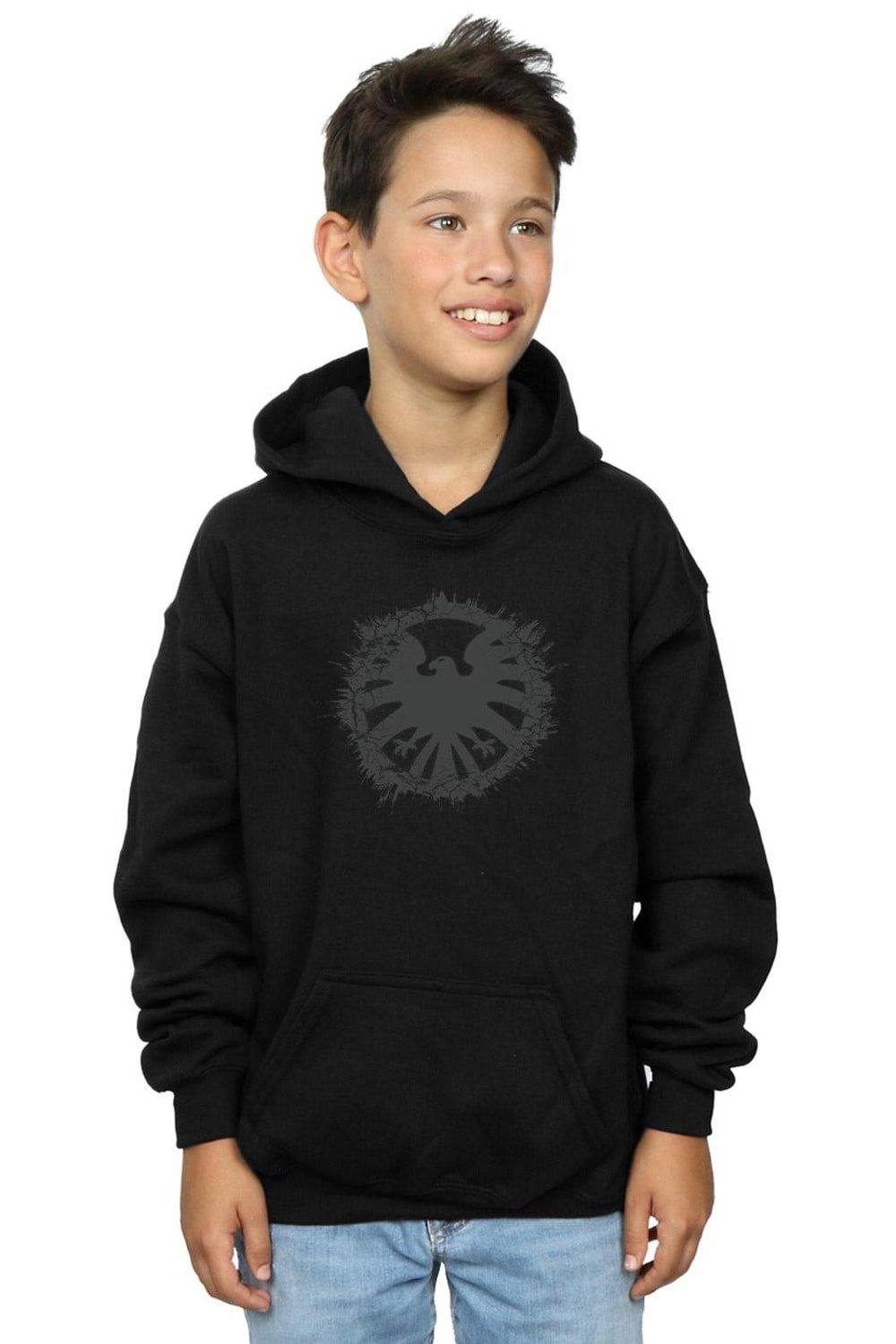 Agents Of SHIELD Brushed Logo Hoodie