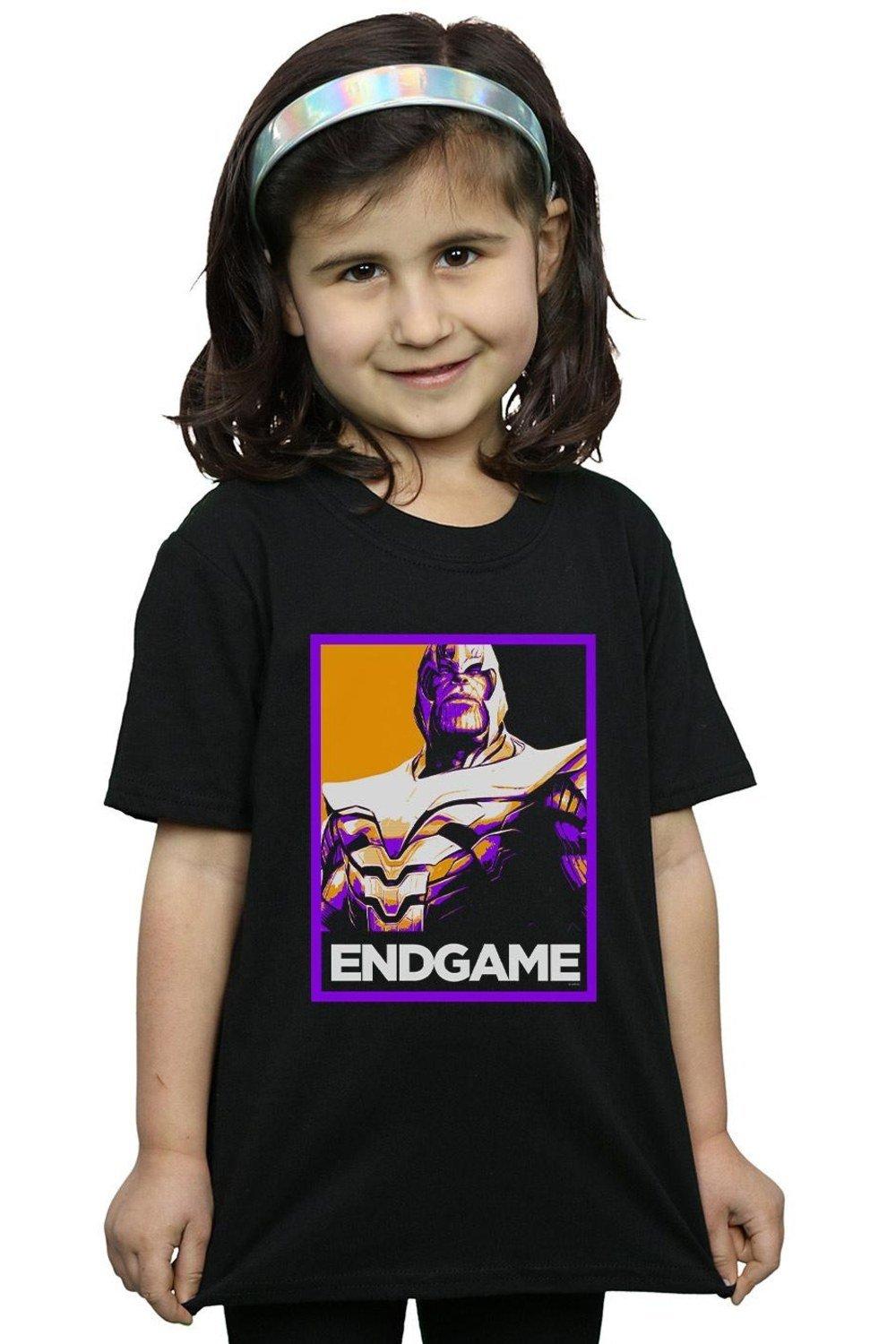 Avengers Endgame Thanos Poster Cotton T-Shirt