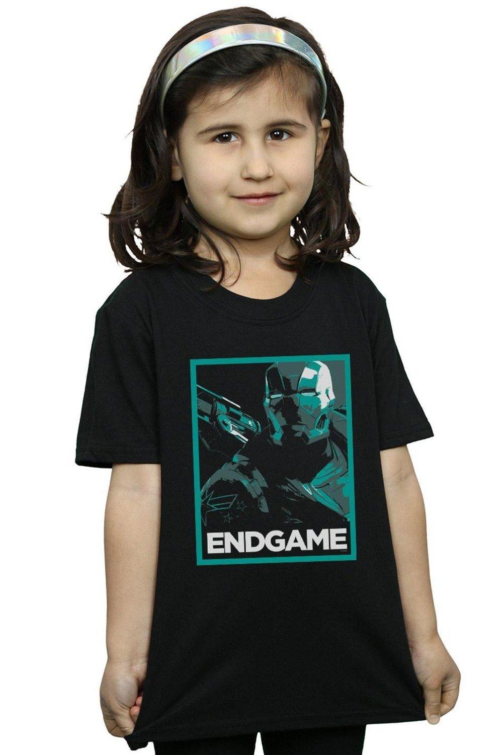 Avengers Endgame War Machine Poster Cotton T-Shirt