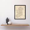 Artery8 Vintage 1799 Clement Cruttwell Ireland Map Ulster Connaught Leinster Munster Four Provinces Art Print Framed Poster Wall Decor 12x16 inch thumbnail 2