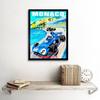 Artery8 Wall Art Print Monaco Europe Grand Prix 1973 Motor Sport Racing Formula 1 Race Vintage Advert Art Framed thumbnail 2