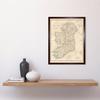 Artery8 Vintage 1799 Clement Cruttwell Ireland Map Ulster Connaught Leinster Munster Four Provinces Art Print Framed Poster Wall Decor 12x16 inch thumbnail 2