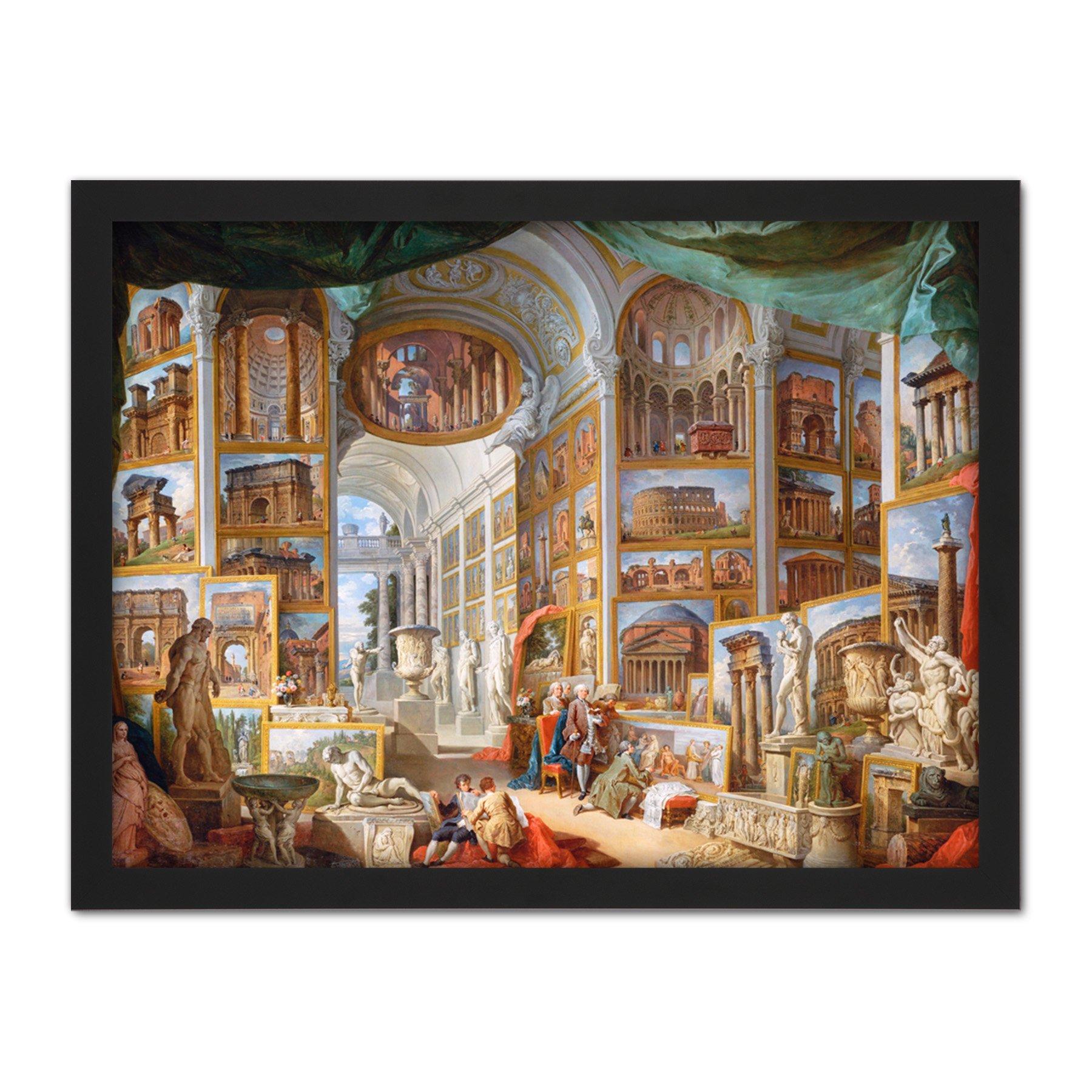 Panini Ancient Rome Monuments Allegory Painting Large Framed Wall Decor Art Print