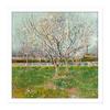 Artery8 Vincent Van Gogh Orchard In Blossom Plum Trees Square Framed Wall Art Print Picture 16X16 Inch thumbnail 1