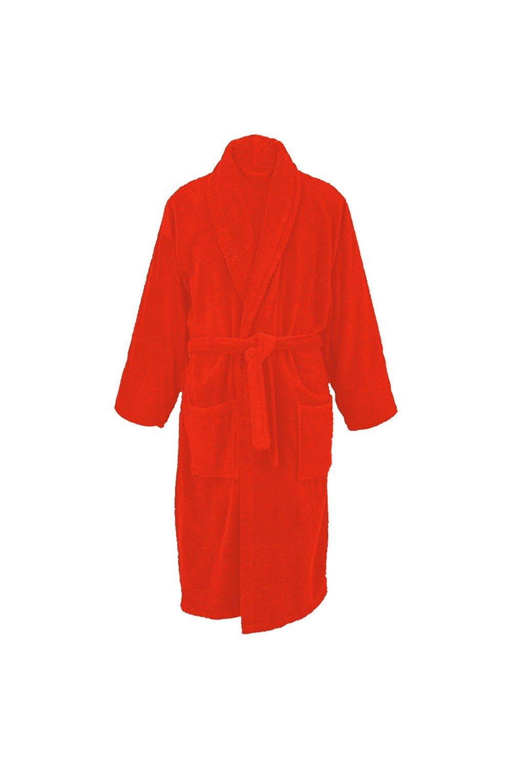 Bath Robe With Shawl Collar