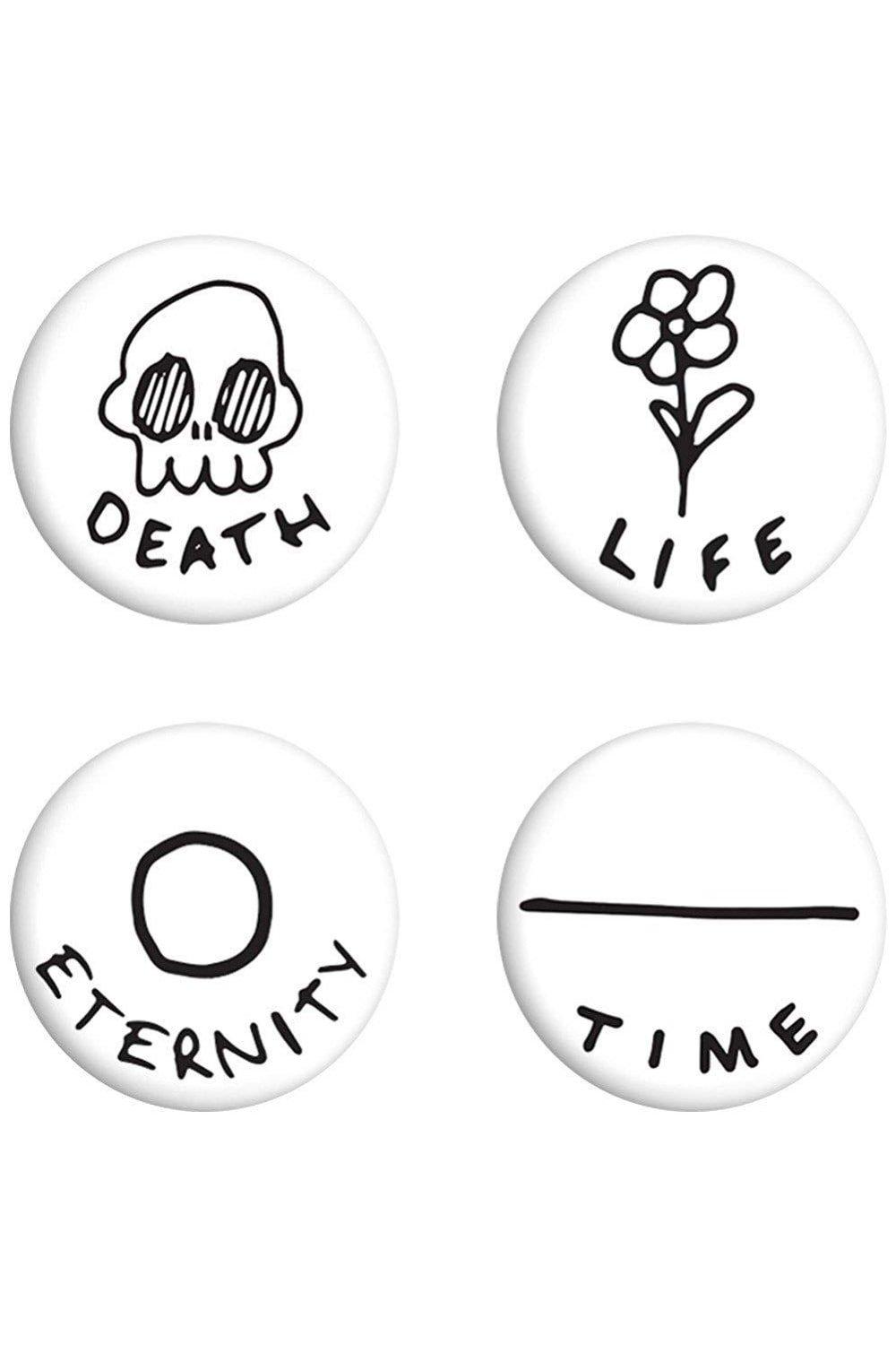 Death Life Eternity Time Badge Pack