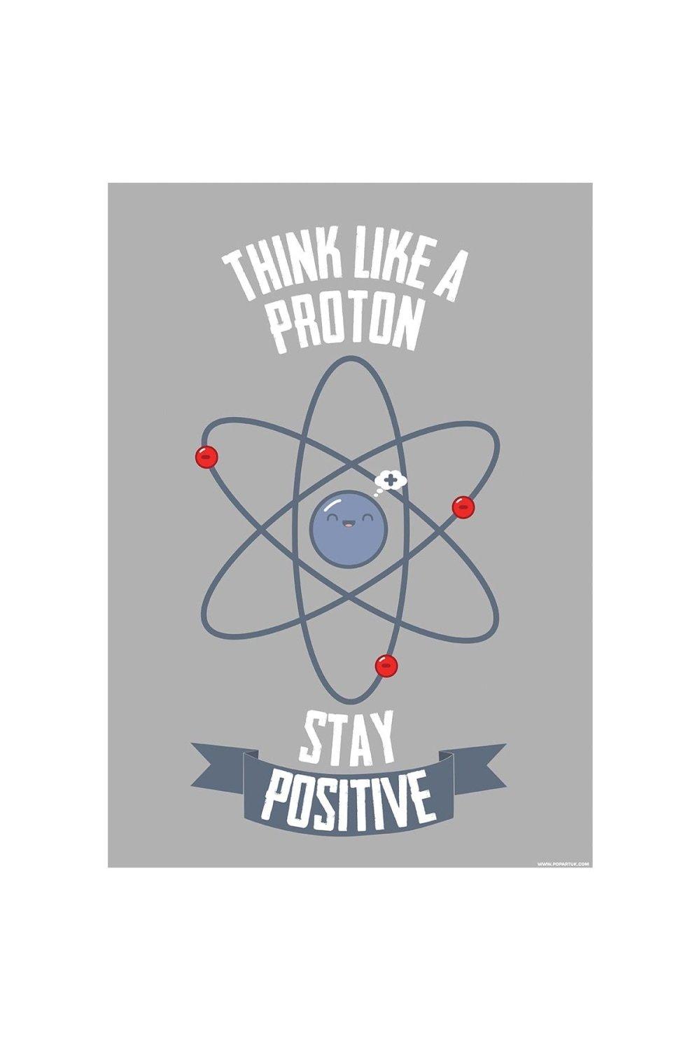 Photos - Painting Think Like A Proton Mini Poster
