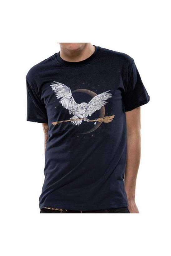 Harry Potter Hedwig Broom Design T-shirt 2