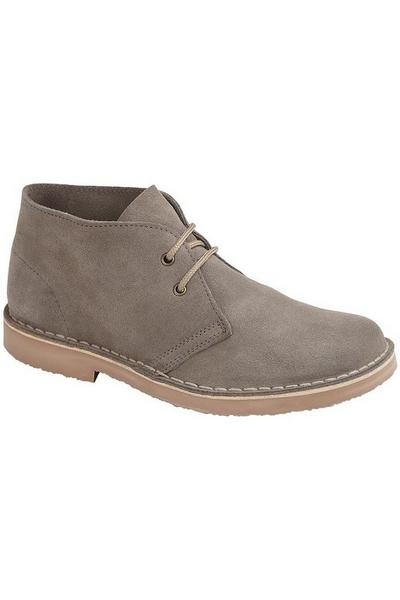 Suede Leather Round Toe Desert Boot