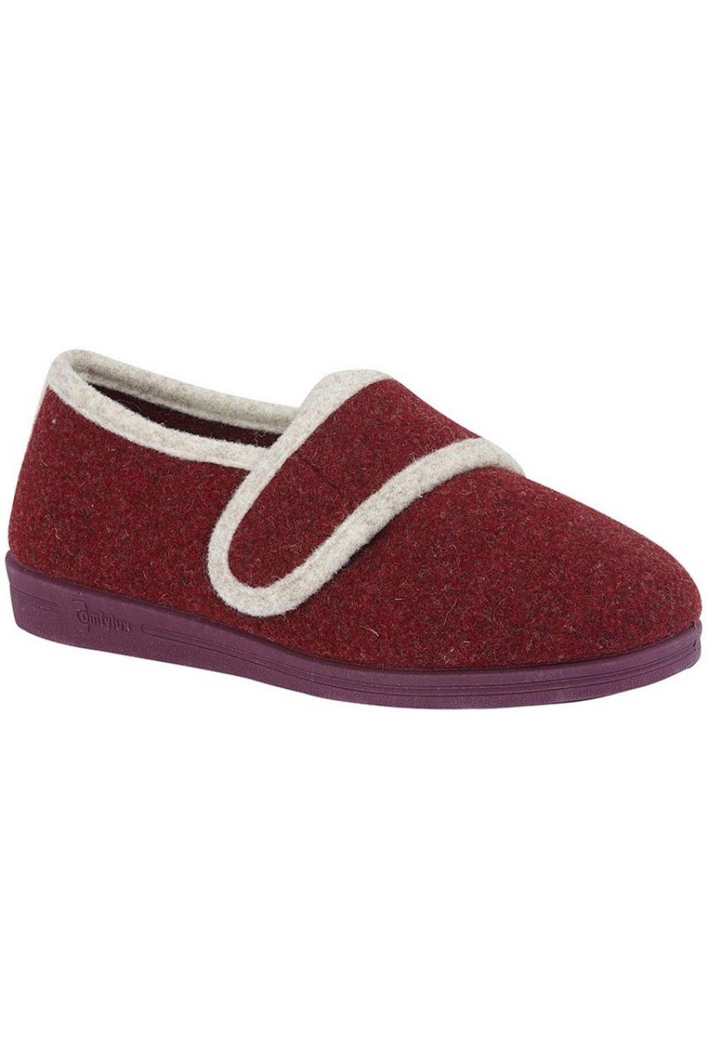 Flats | Eliza Superwide Touch Fastening Slipper | Comfylux