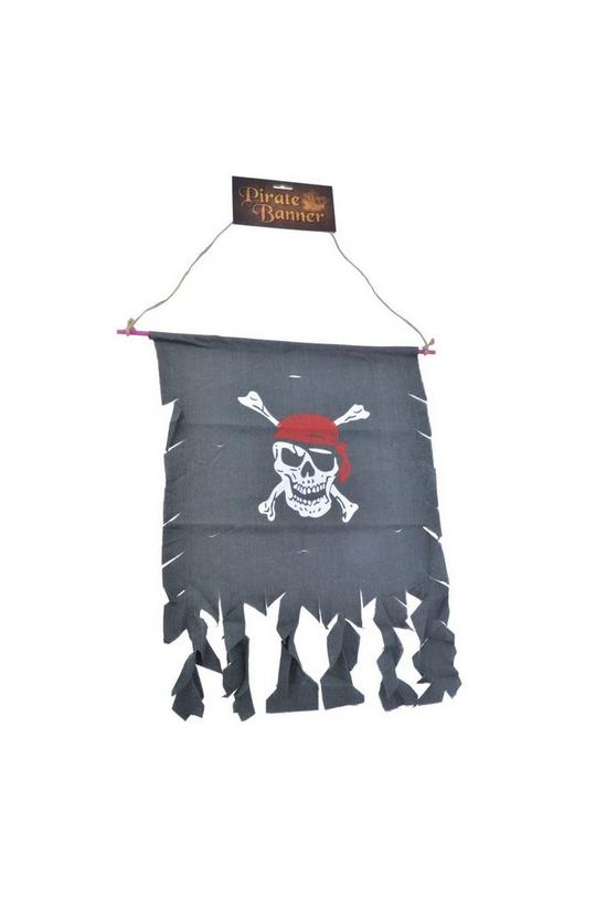 Bristol Novelty Skull And Crossbones Distressed Pirate Banner 1
