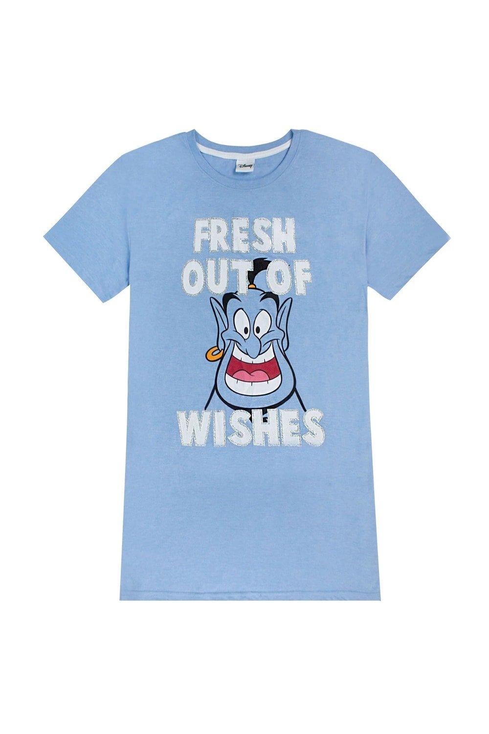 Aladdin  Womens/Ladies Genie Fresh Out Of Wishes Night Dress (10-12 UK) (Blue)