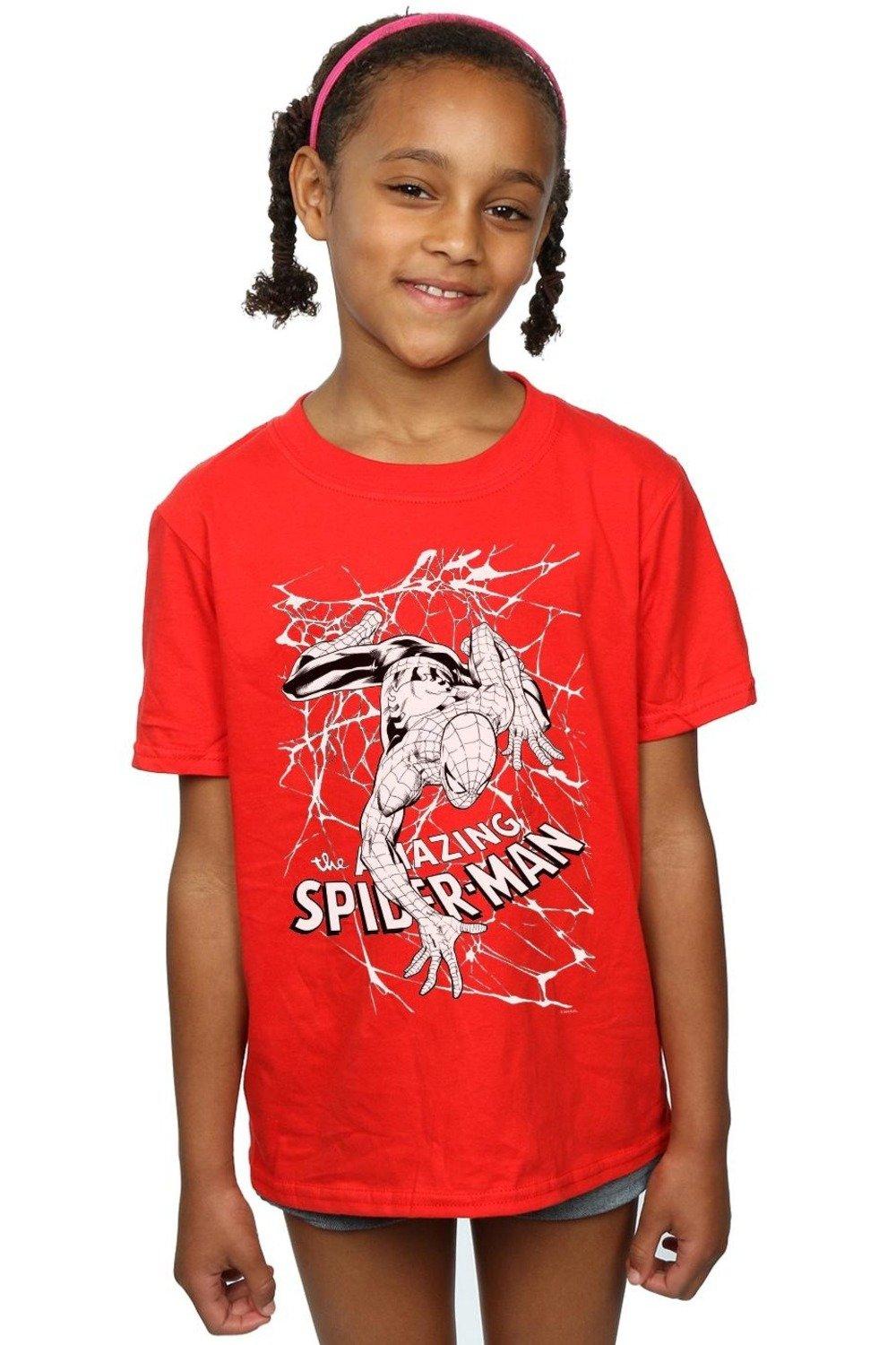 Spider-Man Web Crawler Cotton T-Shirt