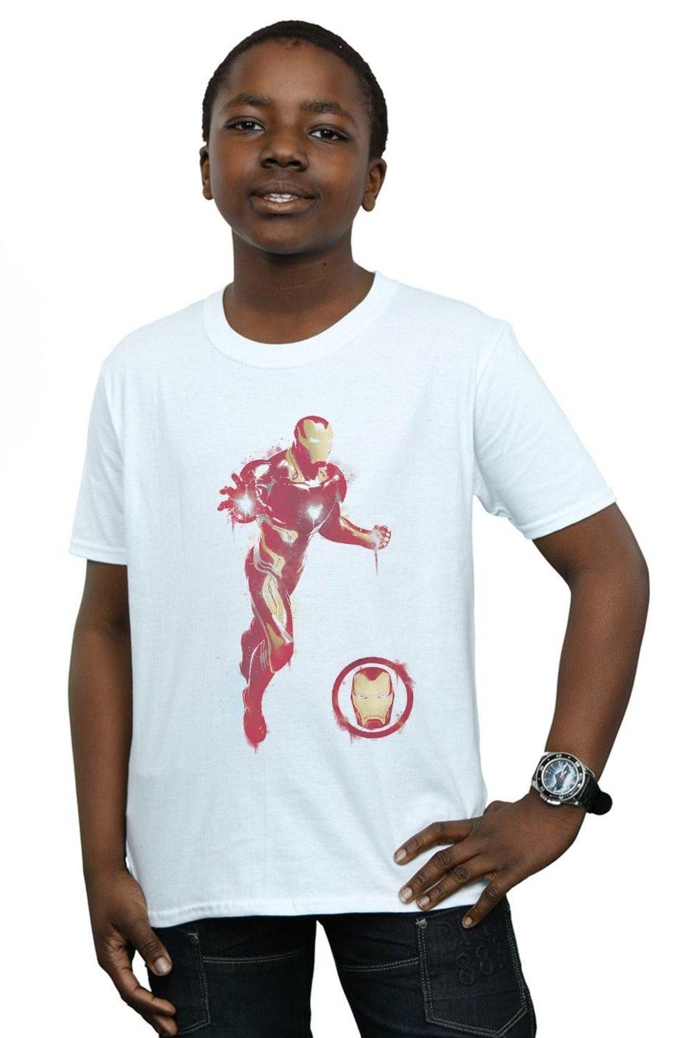 Avengers Endgame Painted Iron Man T-Shirt