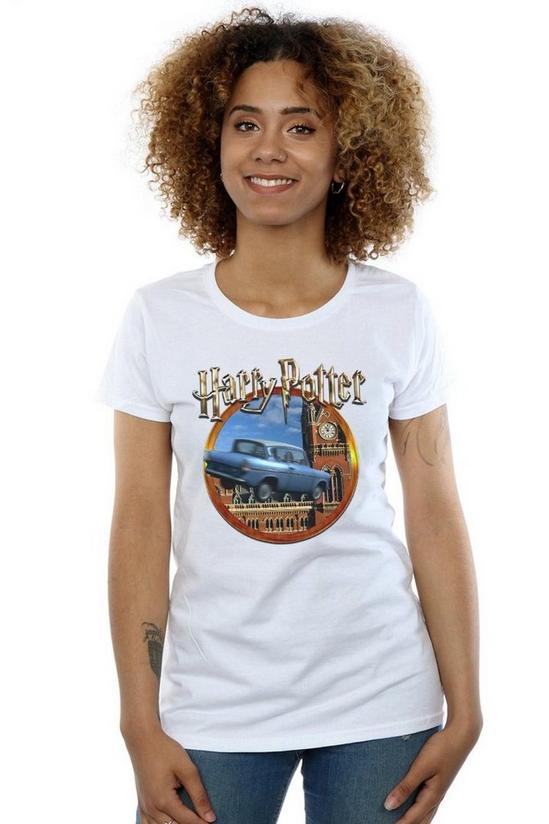 Harry Potter Flying Car Cotton T-Shirt 1