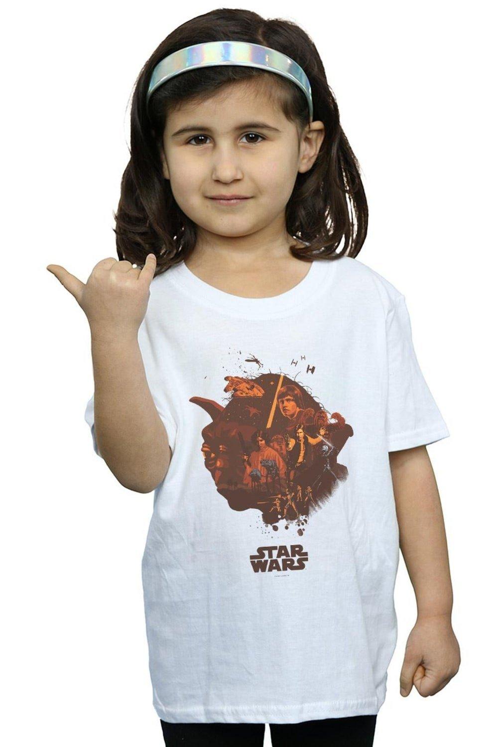 Yoda Montage Cotton T-Shirt