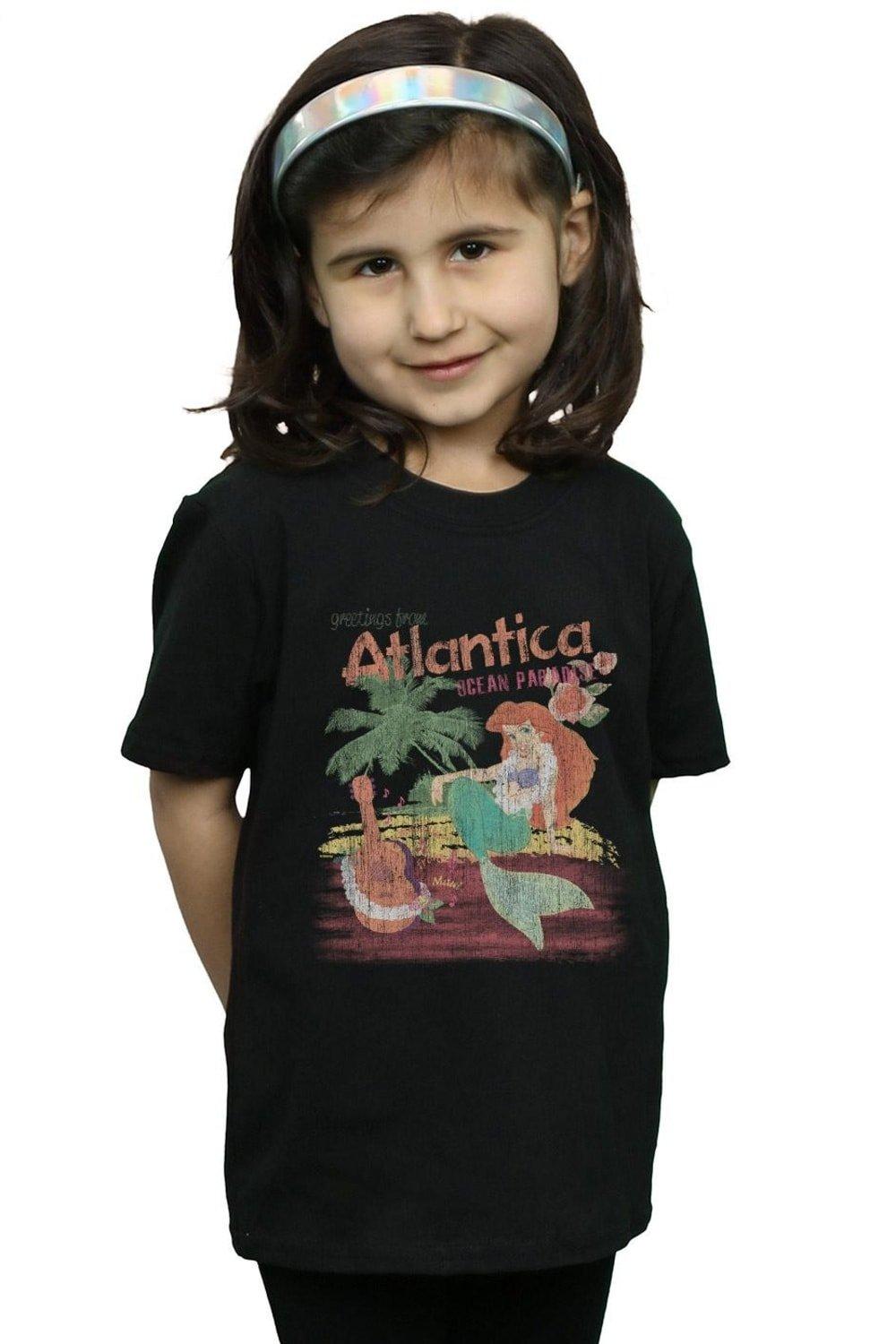 The Little Mermaid Greetings From Atlantica Cotton T-Shirt