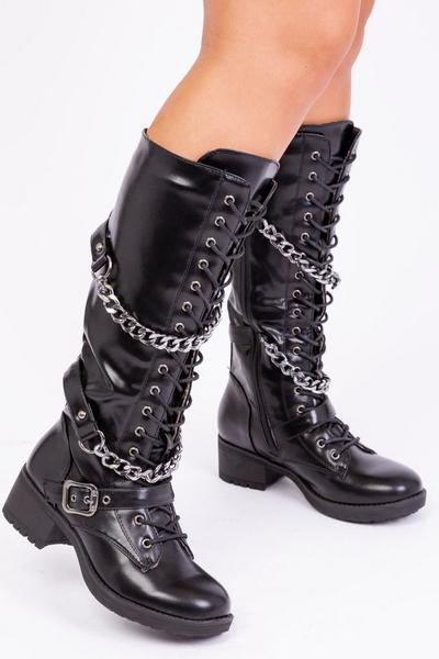'Rocky' Calf Lace Up Boots