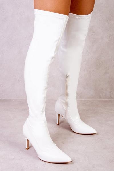 'Lexi' Over The Knee Boots With Stiletto Heels