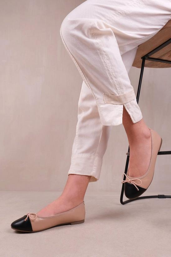 Where's That From Janice' Ballerina Flats With Front Bow Detail 1
