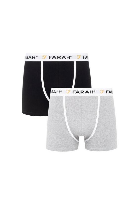 FARAH 2 Pack 'Elkton' Cotton Blend Boxer Shorts 1