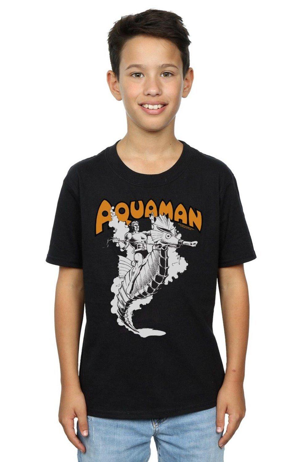 Aquaman Mono Action Pose T-Shirt