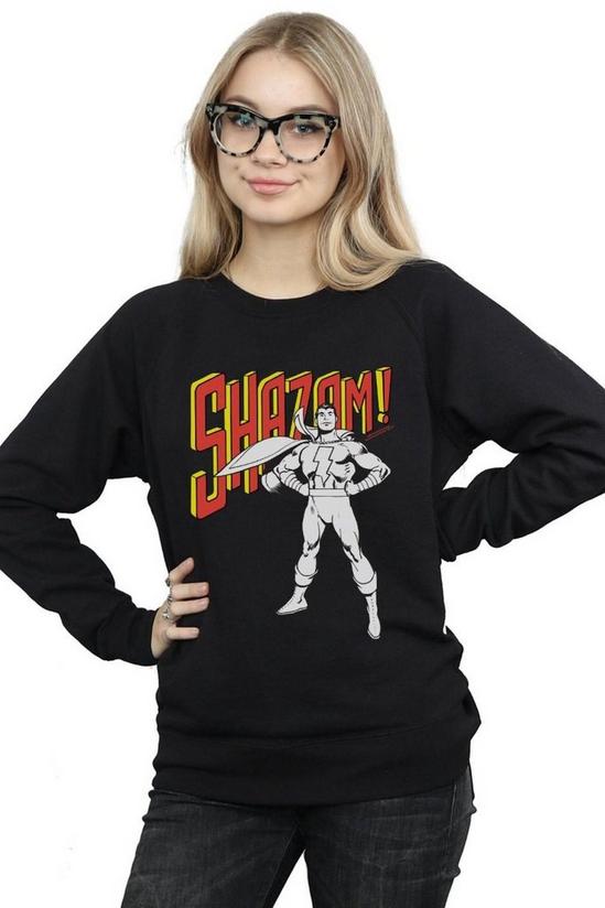 DC Comics Shazam Mono Action Pose Sweatshirt 1