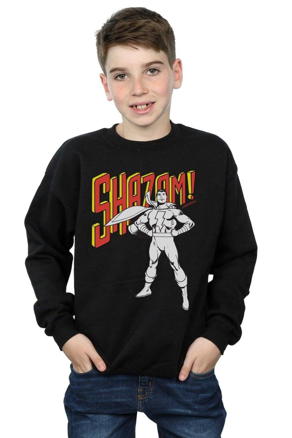 Shazam Mono Action Pose Sweatshirt