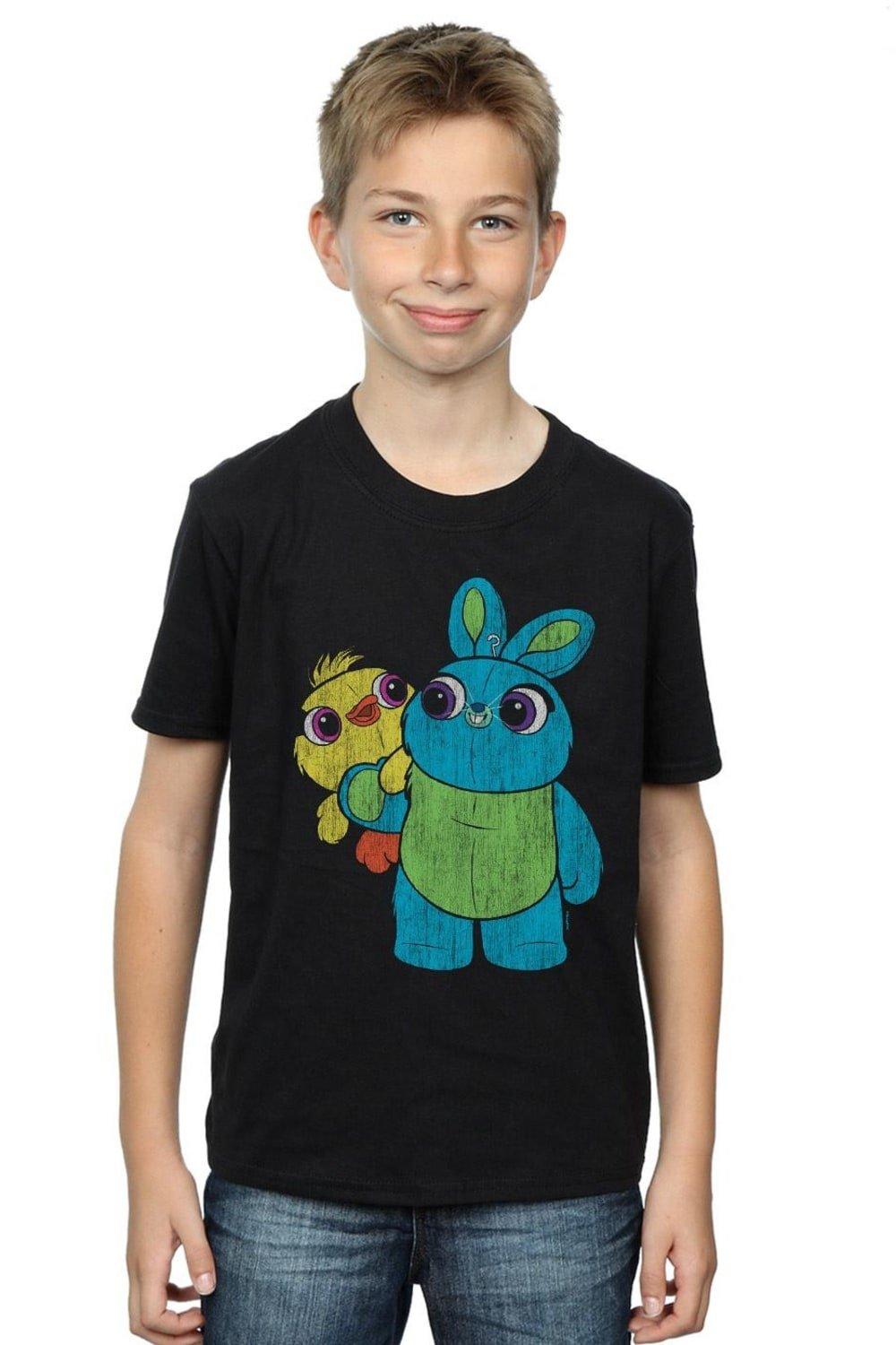 Toy Story 4 Ducky And Bunny Distressed Pose T-Shirt