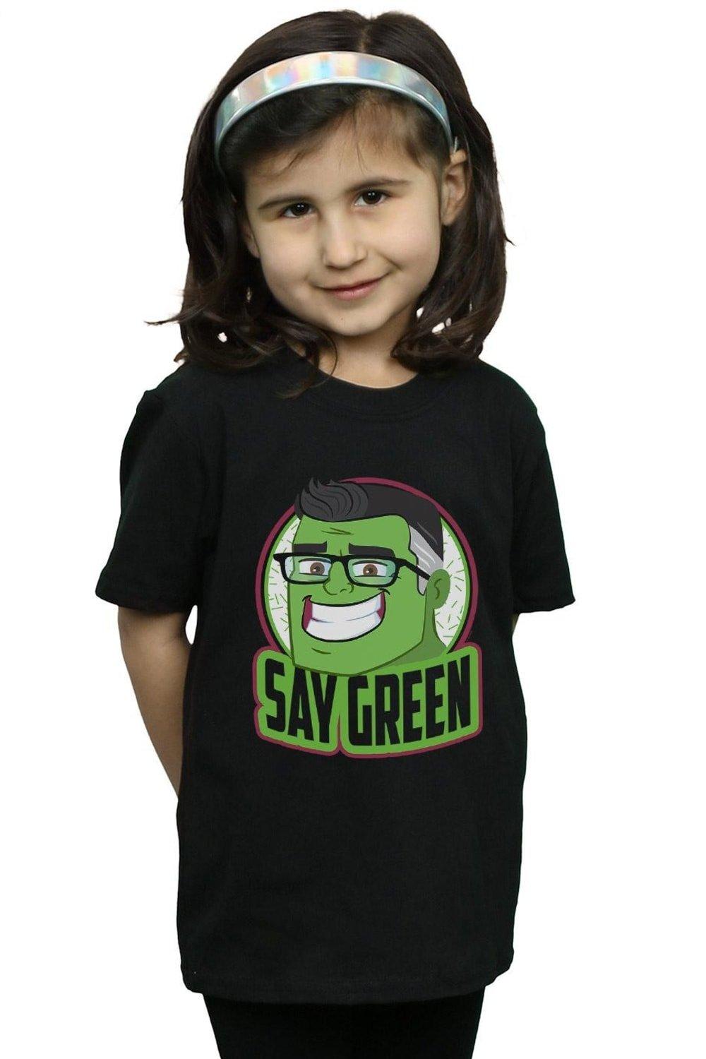 Avengers Endgame Hulk Say Green Cotton T-Shirt