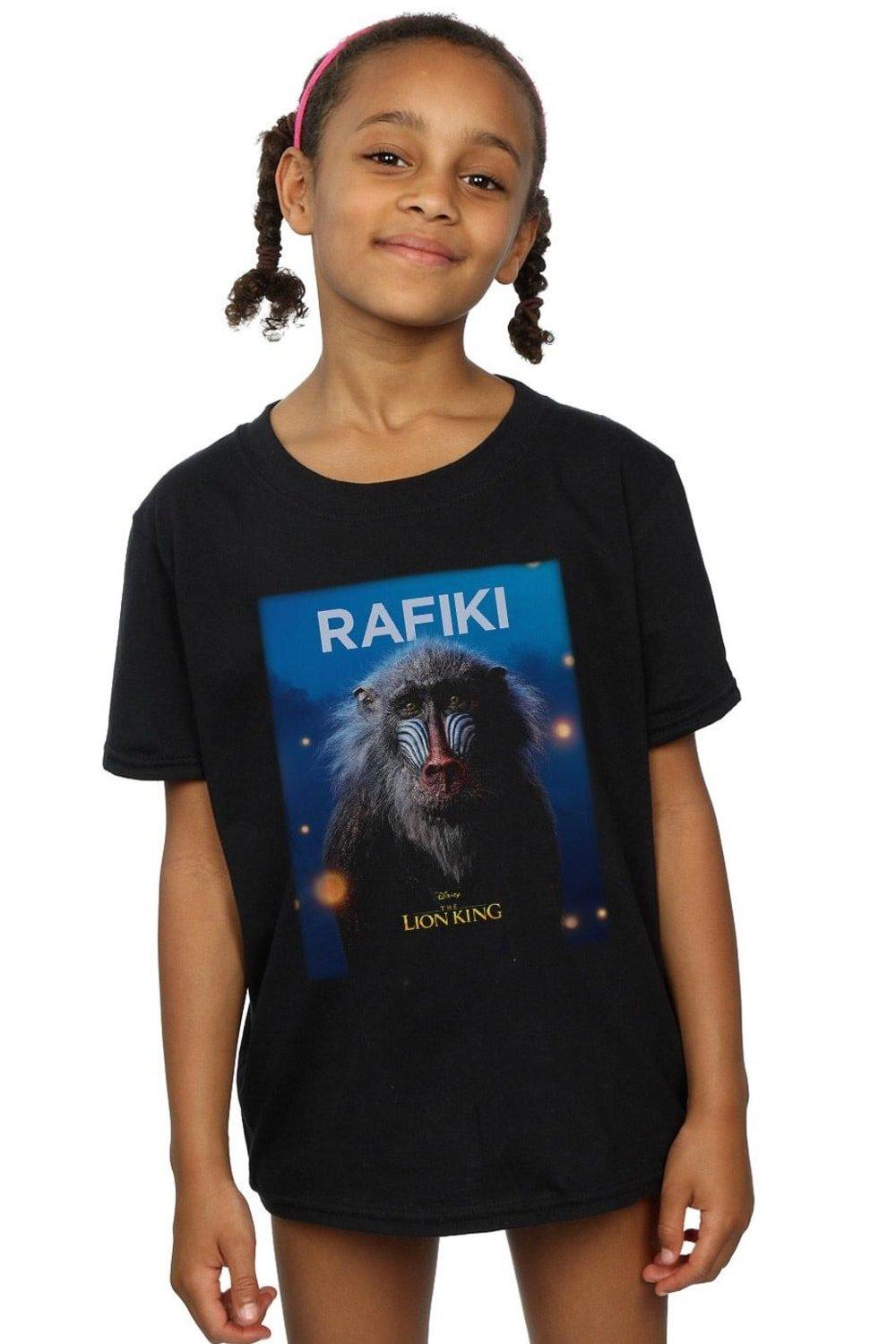 The Lion King Movie Rafiki Poster Cotton T-Shirt