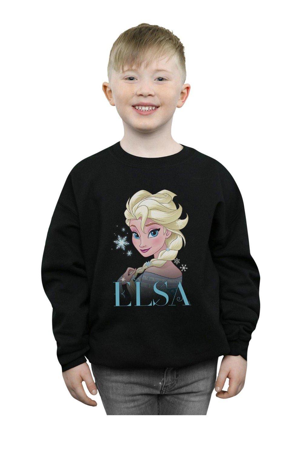Frozen Elsa Snowflake Portrait Sweatshirt