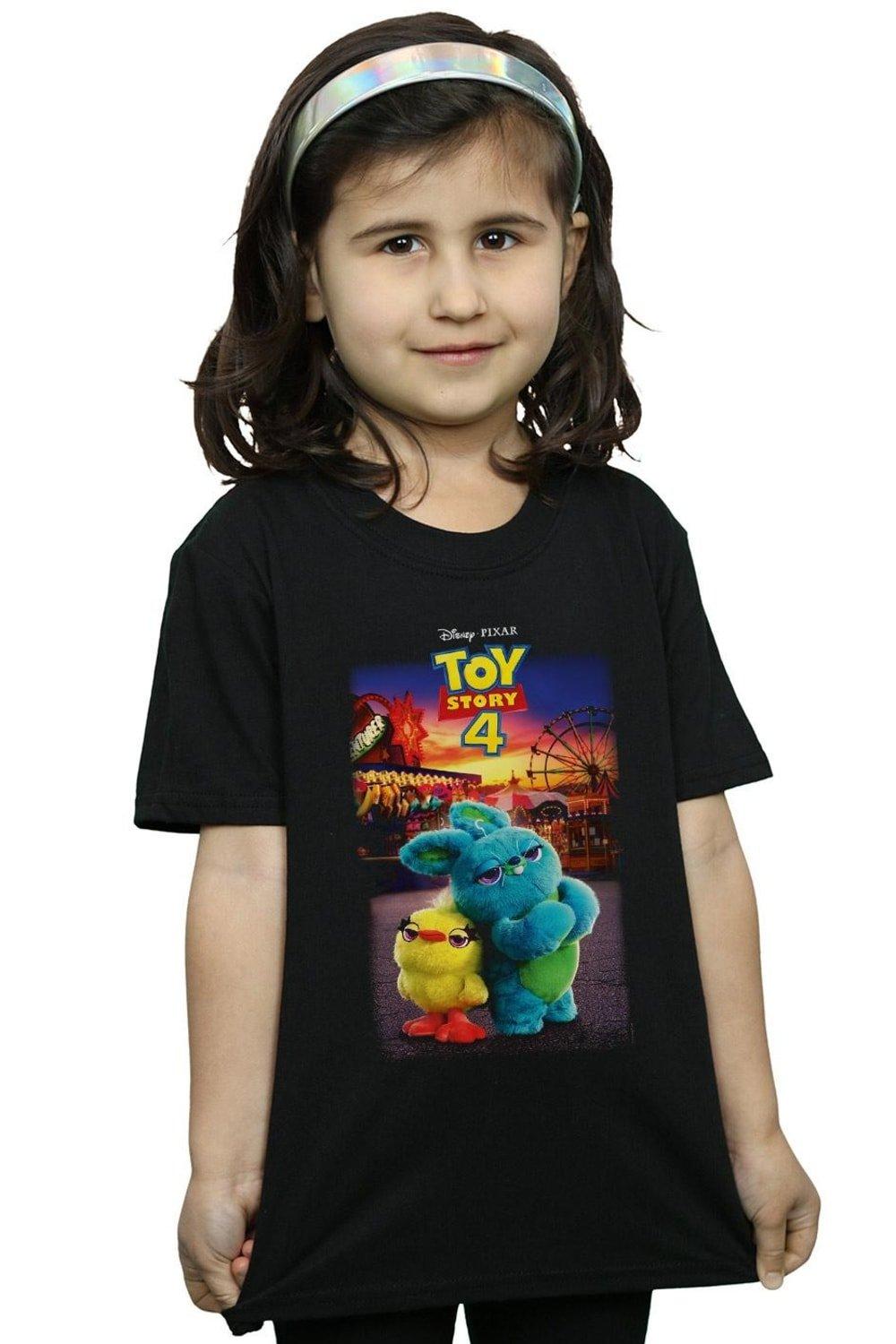 Toy Story 4 Ducky And Bunny Poster Cotton T-Shirt