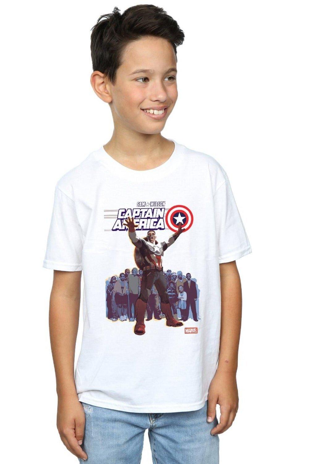 Captain America Sam Wilson Cover T-Shirt