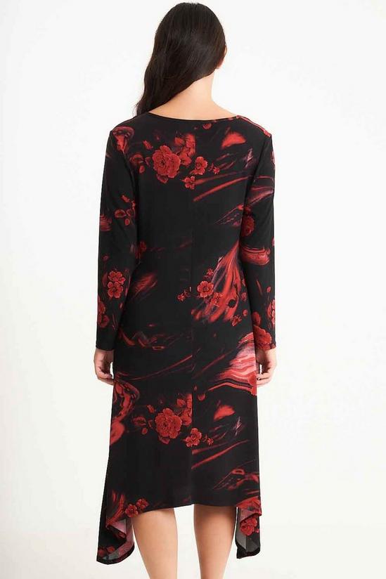 Saloos Stretch Printed Dress with Side Tie 3