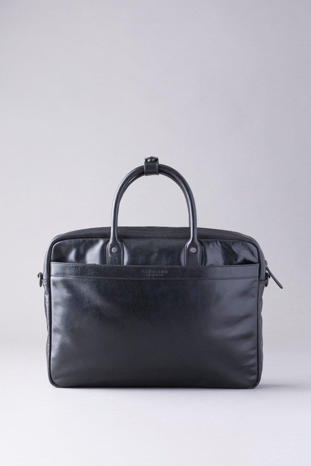 'Fenton' Leather Laptop Briefcase