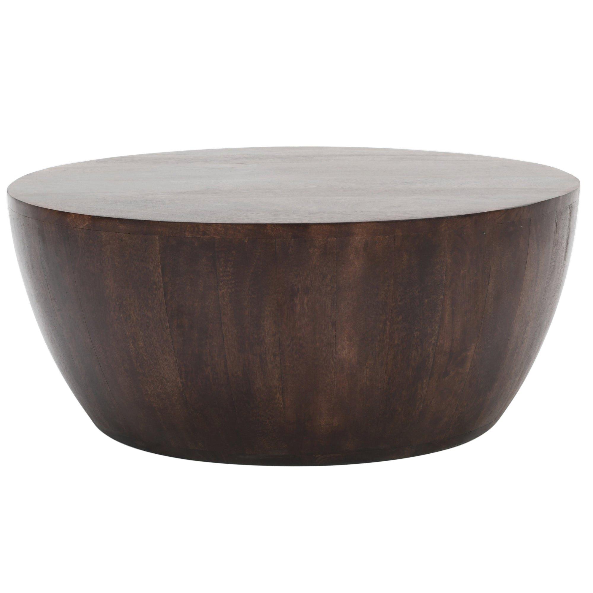 Natural Solid Dark Mango Wood Coffee Table