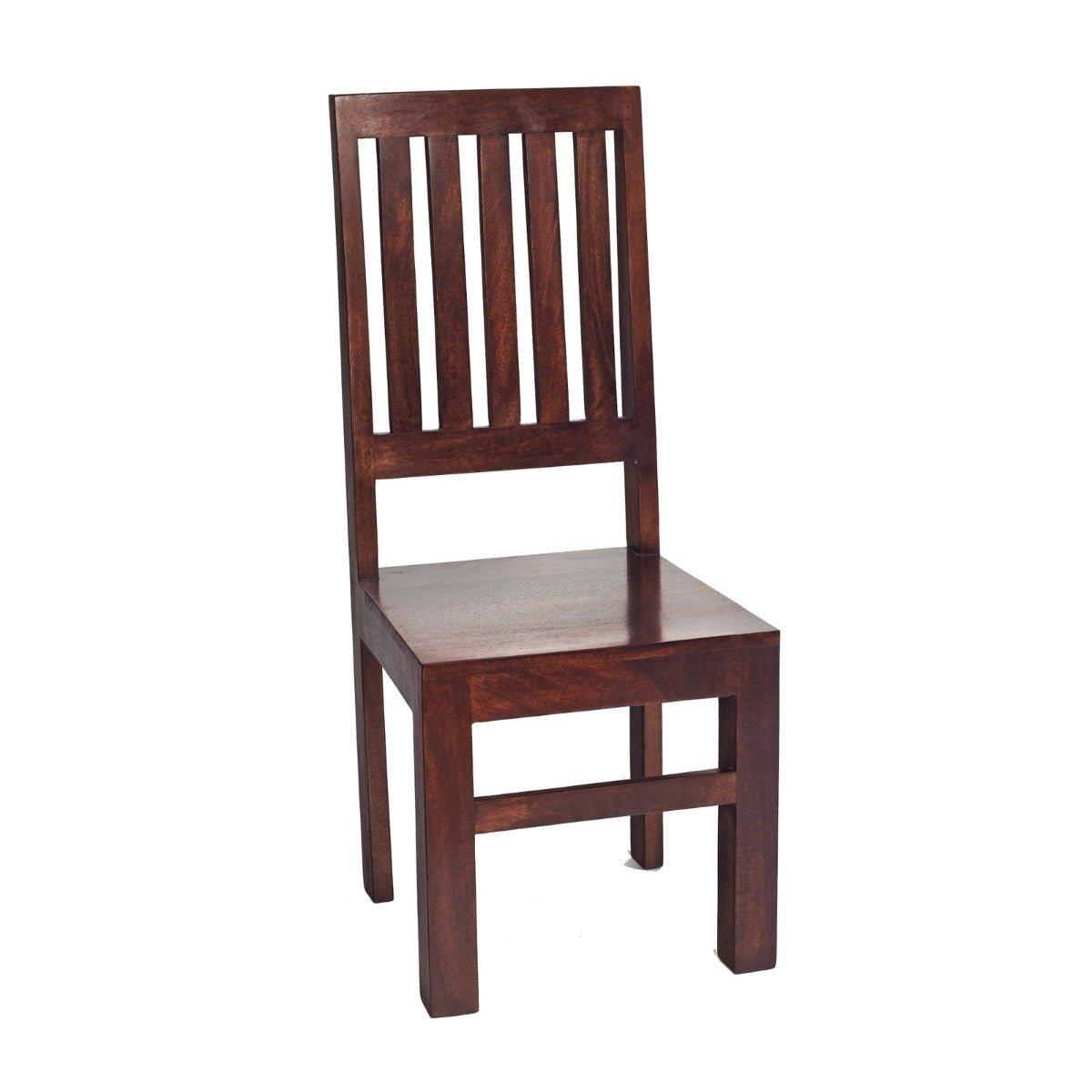 Duvid Mango Dining Chair High Slat Back (pair)