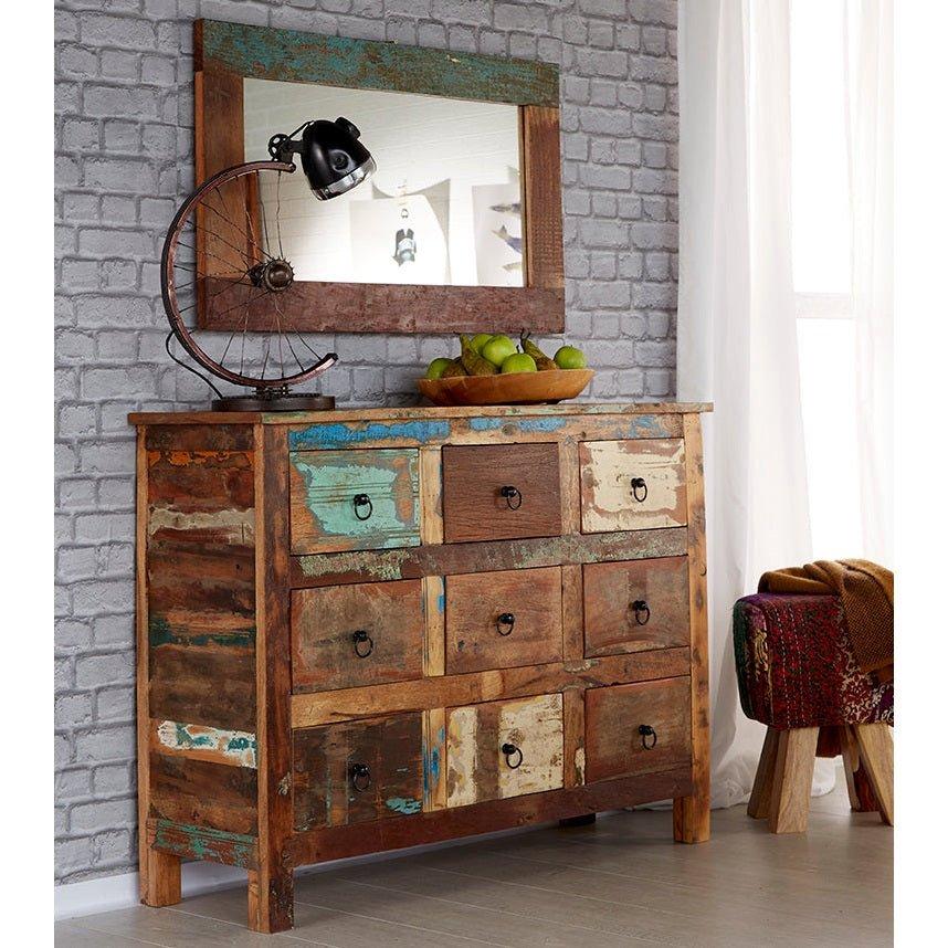 Ted Reclaimed Boat 9 Drawer Chest