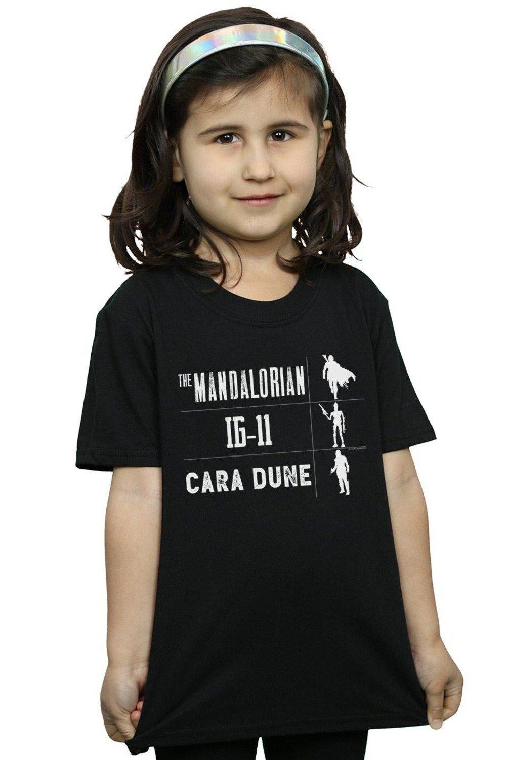 The Mandalorian Warrior Silhouettes Cotton T-Shirt