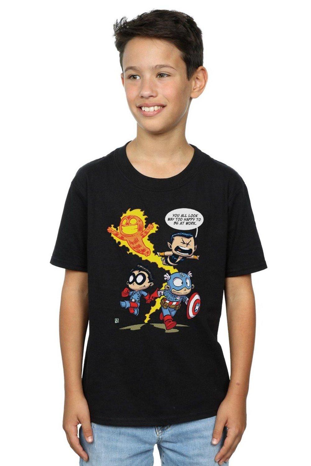 Avengers Invaders Cartoon T-Shirt