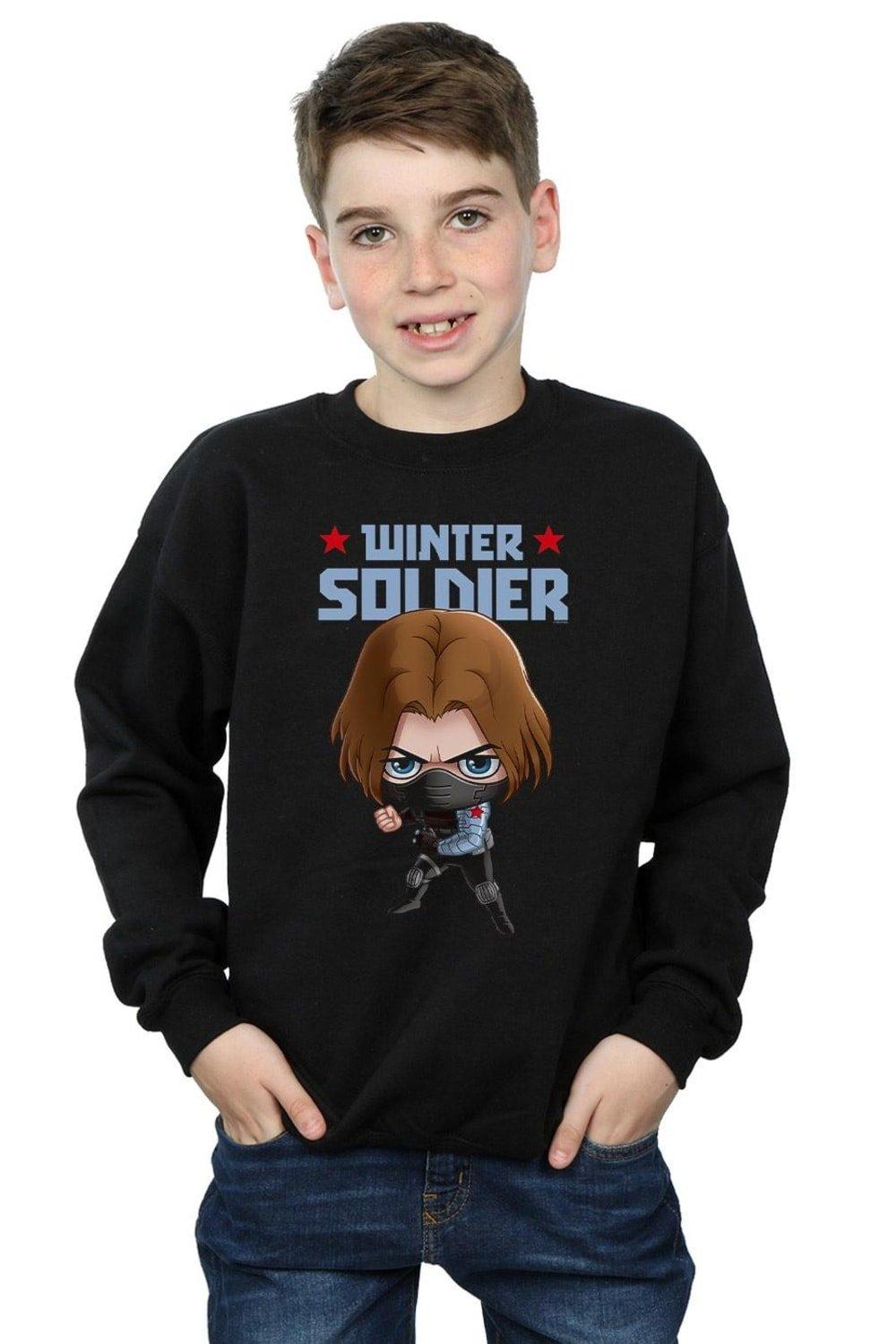 Winter Soldier Bucky Toon Sweatshirt