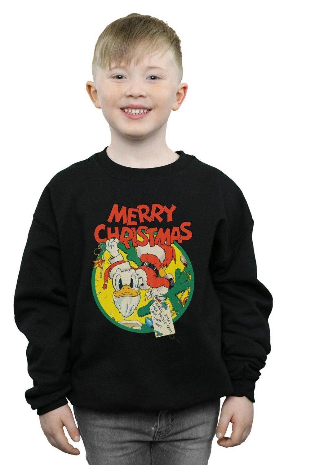Donald Duck Merry Christmas Sweatshirt
