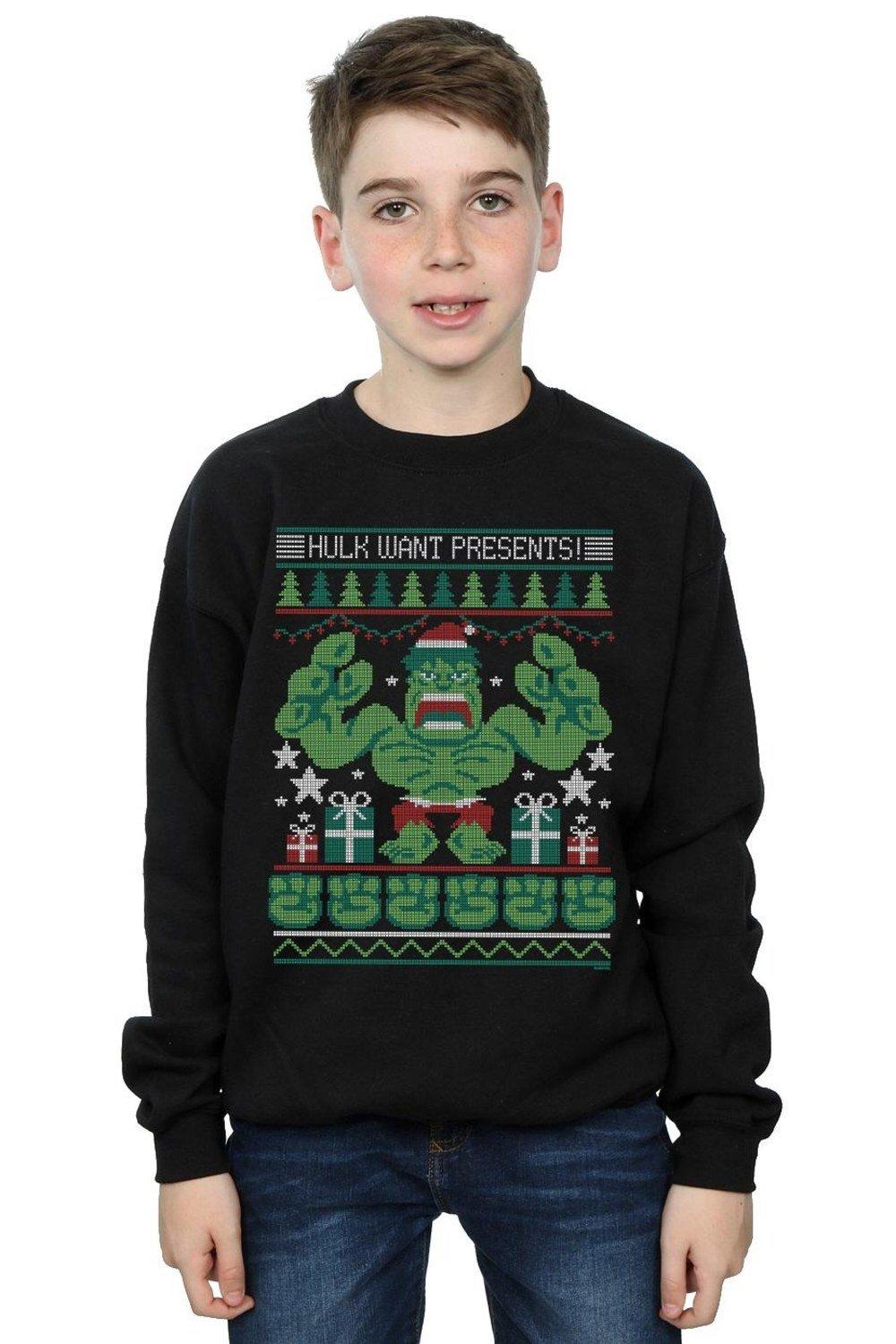 Hulk Want Presents Fair Isle Sweatshirt