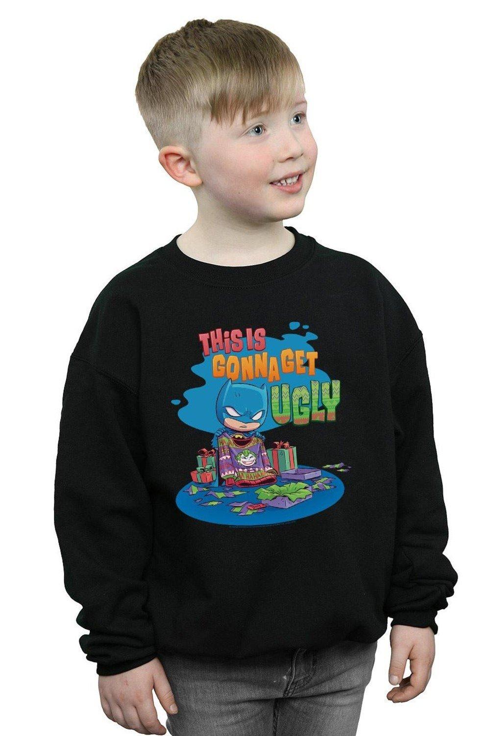 Super Friends Batman Joker Christmas Jumper Sweatshirt