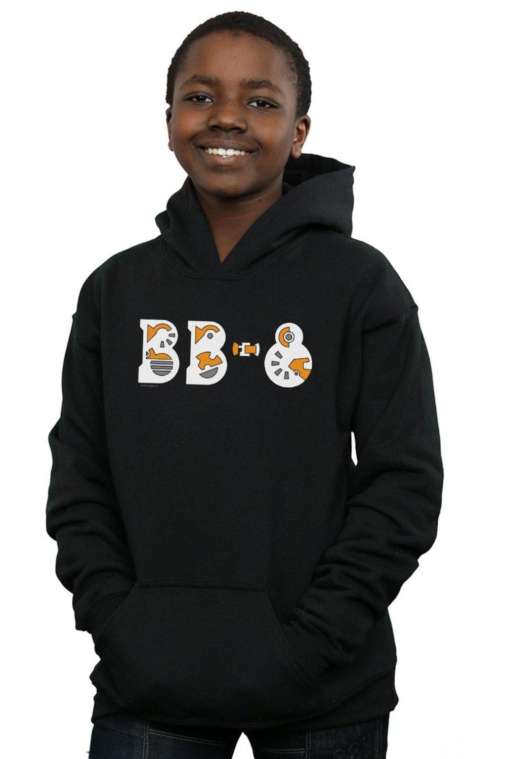 The Rise Of Skywalker BB-8 Text Logo Hoodie