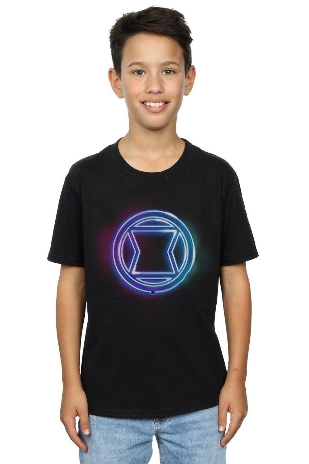 Black Widow Neon Logo T-Shirt